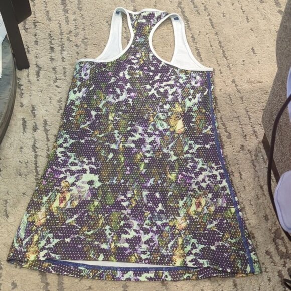 Lululemon Cool Racerback Floral Sport White Multi / White - Picture 6 of 8